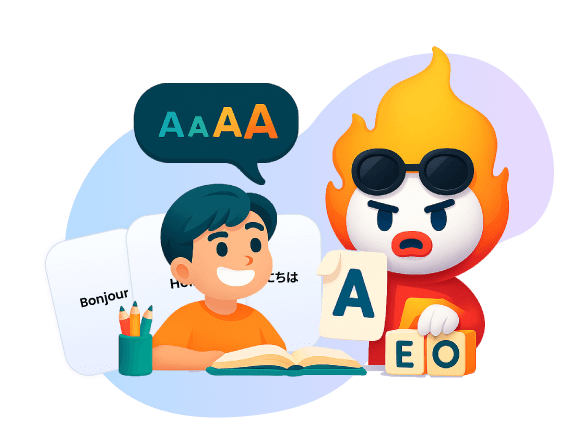 Practice with Smart Flash Cards feature demonstration