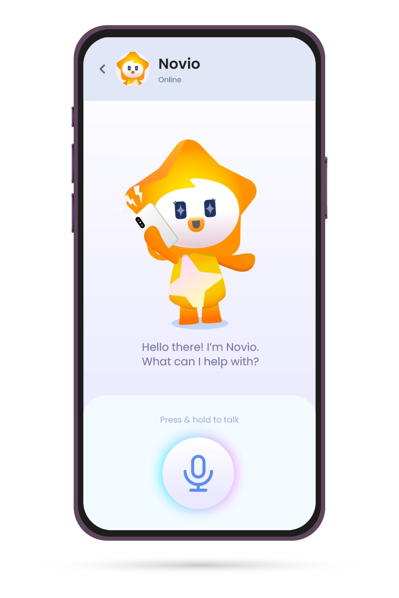 Talkadoo mobile app interface showing interactive language learning features